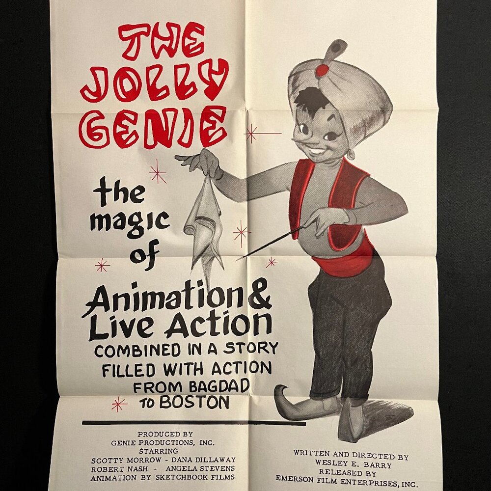 The Jolly Genie 1964 One Sheet Movie Poster Bagdad Arabian Magic Ali Poo